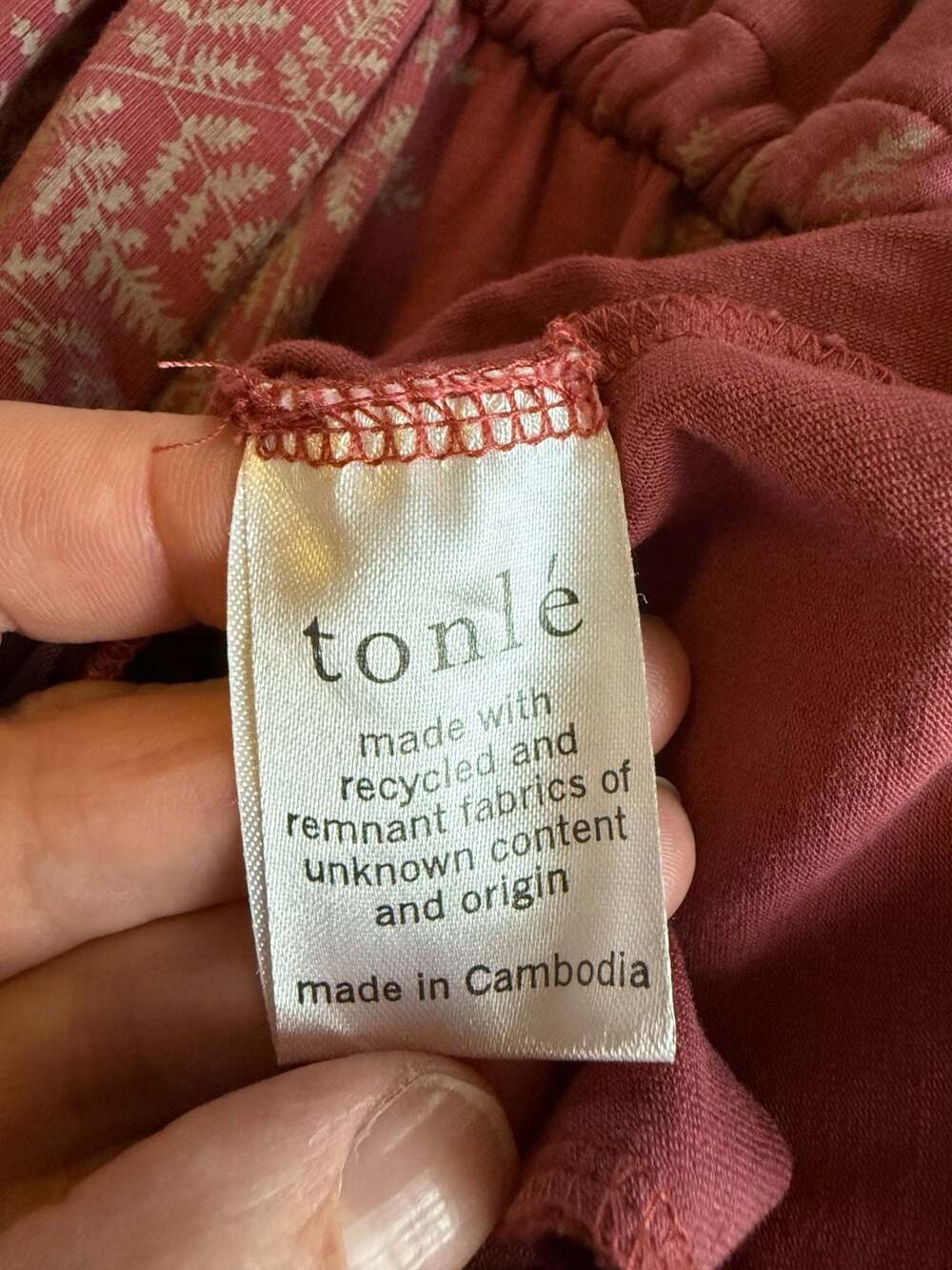 tonlé Fern Print Wrap Romper Size Small - Picture 6 of 8